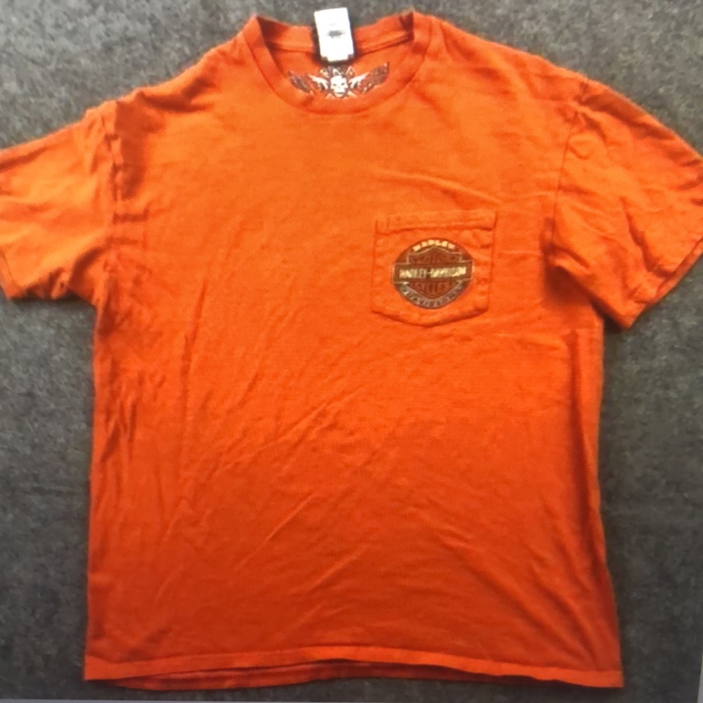 Harley-Davidson Orange 'Emerald Coast' Graphic Tee